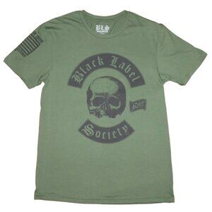 Black Label Society Green Flag Print T-Shirt